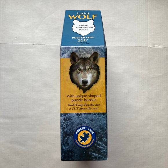 Madd Capp Puzzles - I AM Wolf - 550 Pieces - Animal Shaped Jigsaw Puzzle - NEW - Picture 5 of 8